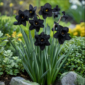 Нарцисс Тень Королевы купить по цене от 500р. в интернет-магазине «Посадика» с доставкой почтой в в Хабаровске и по всей России – [изображение №1].